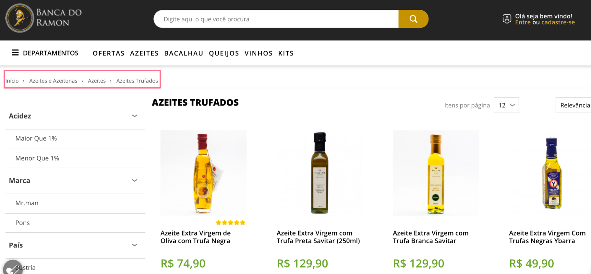 o que são, quais os impactos no SEO e como usar 2 exemplo de breadcrumbs no site banca do ramon