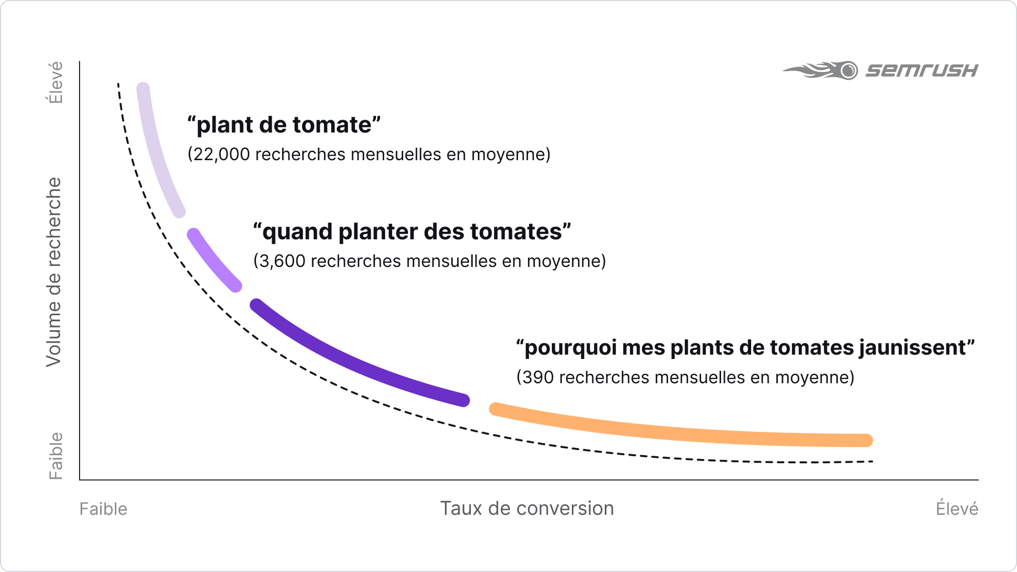 mot clé de tête et mot clé de longue traîne