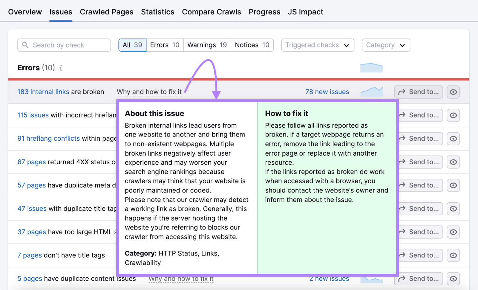 pop up   shows much  astir  the seo contented   and describes however  to hole  it