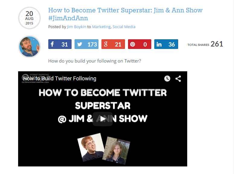 How to Become Twitter Superstar Jim Ann Show JimAndAnn