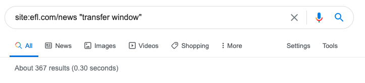खोज ऑपरेटर के साथ विषयों को देखना