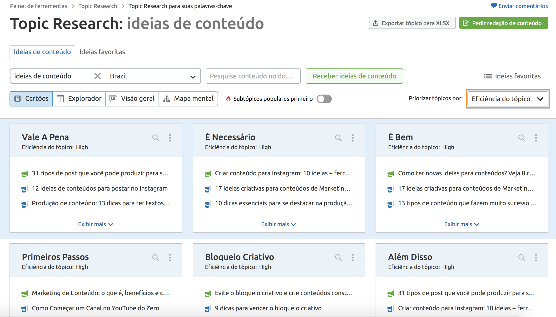 3 estilos de calendário de conteúdos para todas as suas tarefas 1 Tópico Pesquisa ideias de conteúdo