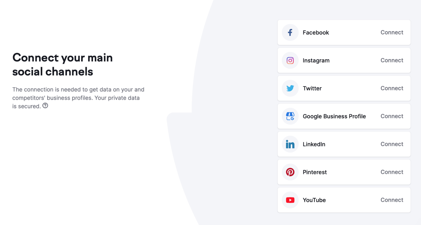 Connect your main social media to Social Poster tool