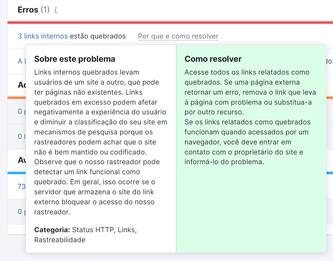 3 passos para impulsionar o SEO do seu site 8 explicação no botão por que e como resolver