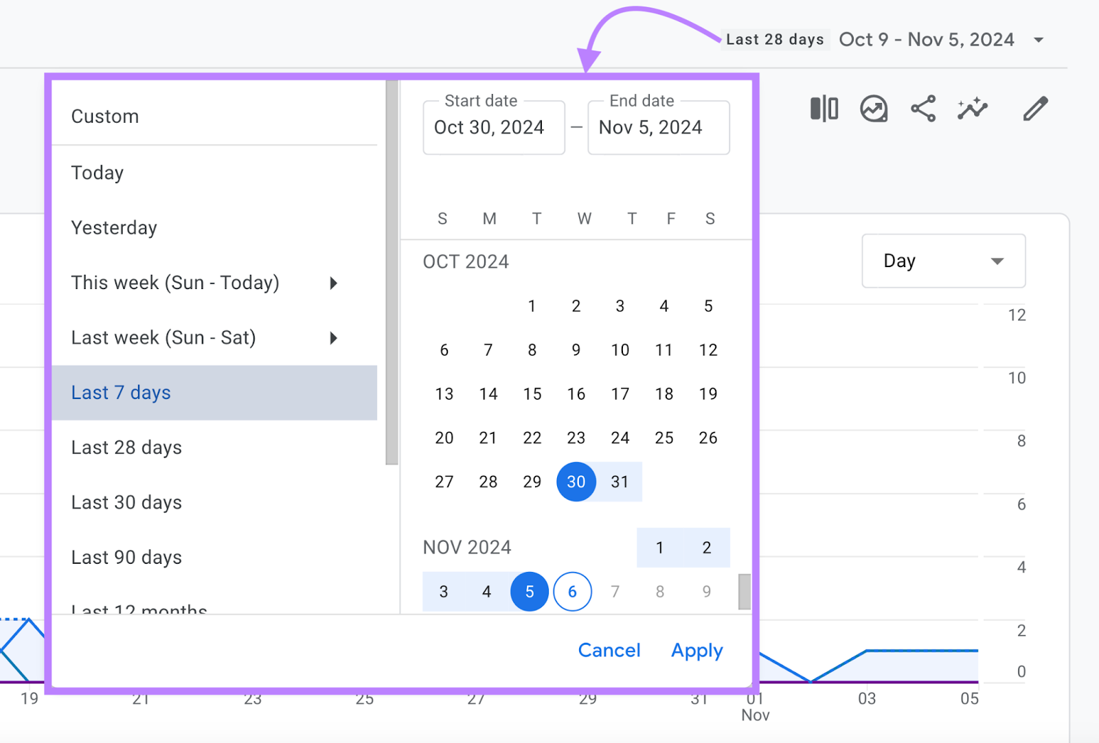 calendar options