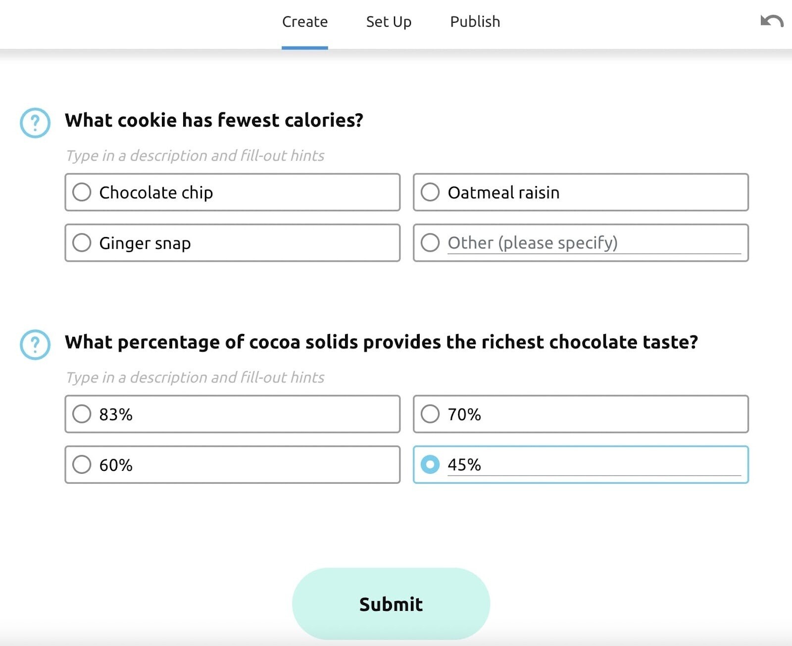 Créer un quiz avec des formulaires de génération de leads