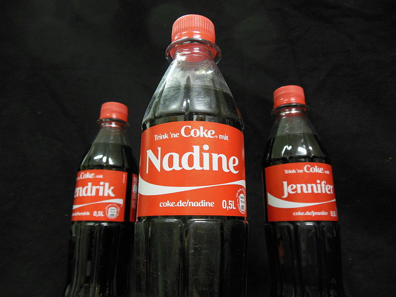 Coca-Cola’s bottles from “Share a Coke” campaign