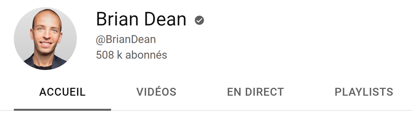 Brian Dean 508 000 abonnés sur Twitter