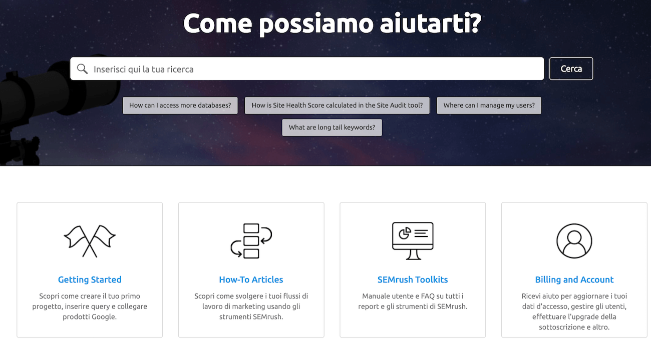 come cominciare a usare semrush