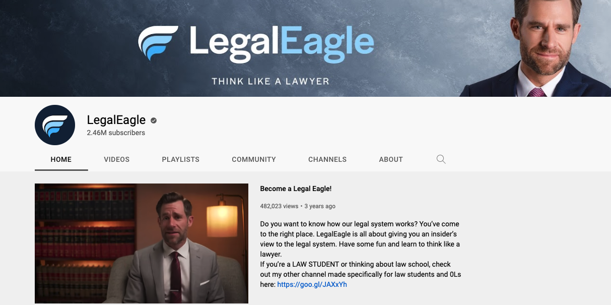 law firm content marketing example
