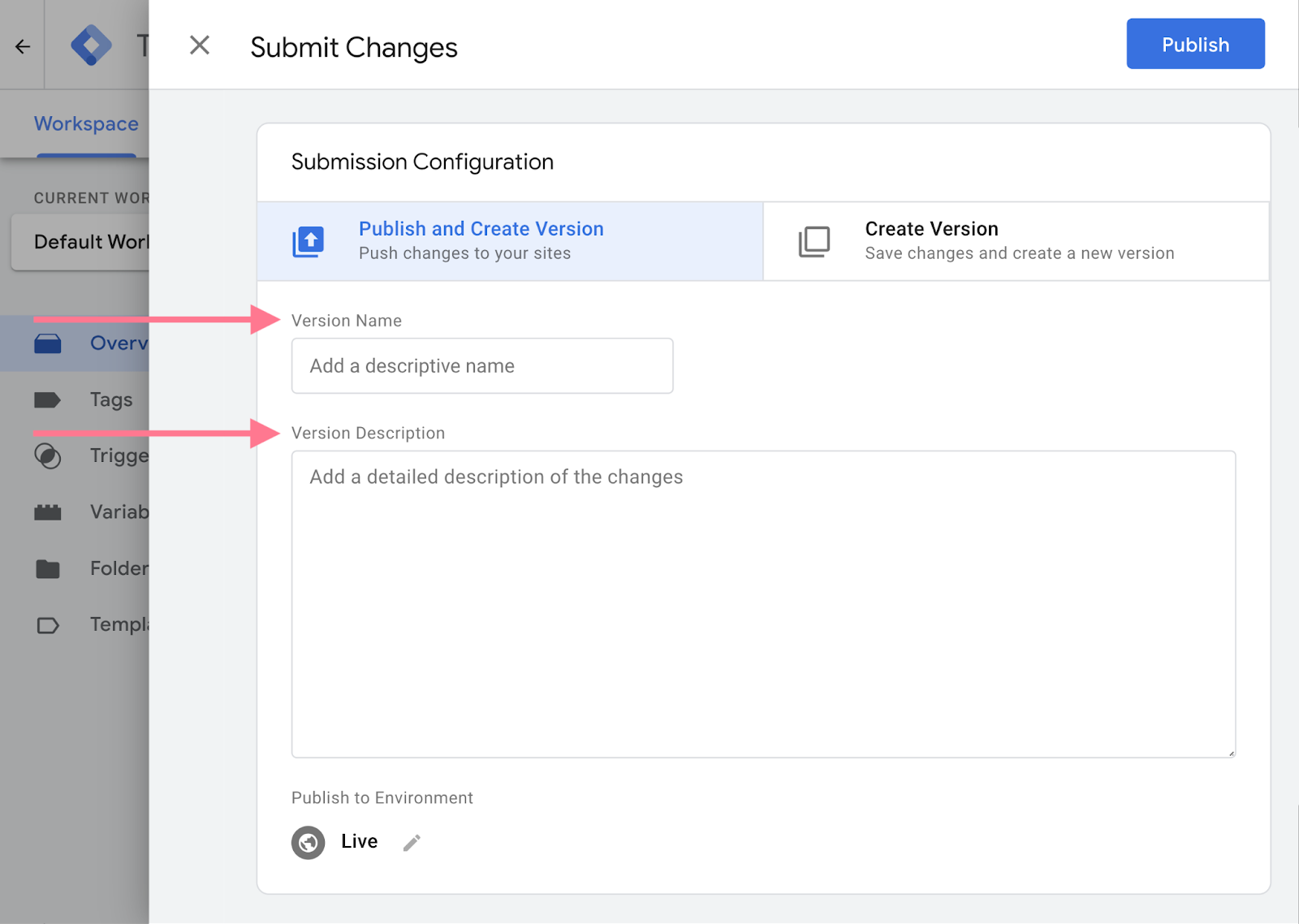 Google Tag Manager - objava