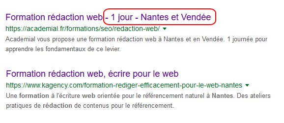 Balise title SEO et orientée utilisateur