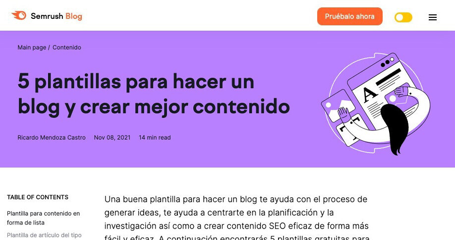 5 plantillas para hacer un blog y crear mejor contenido