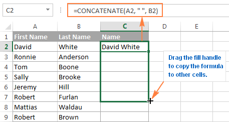 Come concatenare le URL del sito in Excel