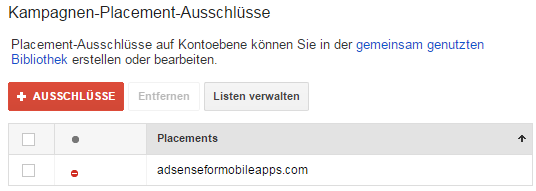 adsenseformobileapps.com als Placement ausschließen