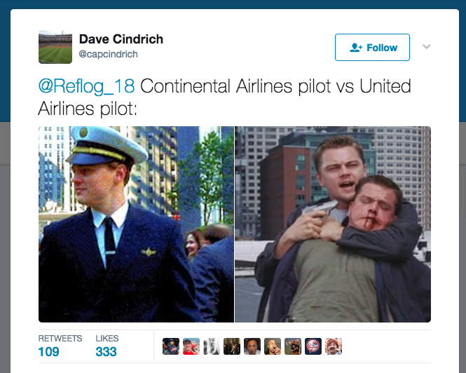 tweet about United Airlines scandal