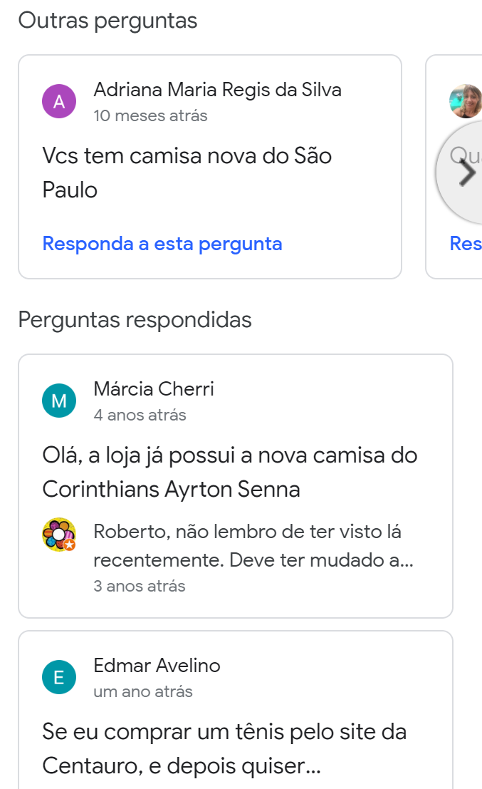 perguntas respondidas