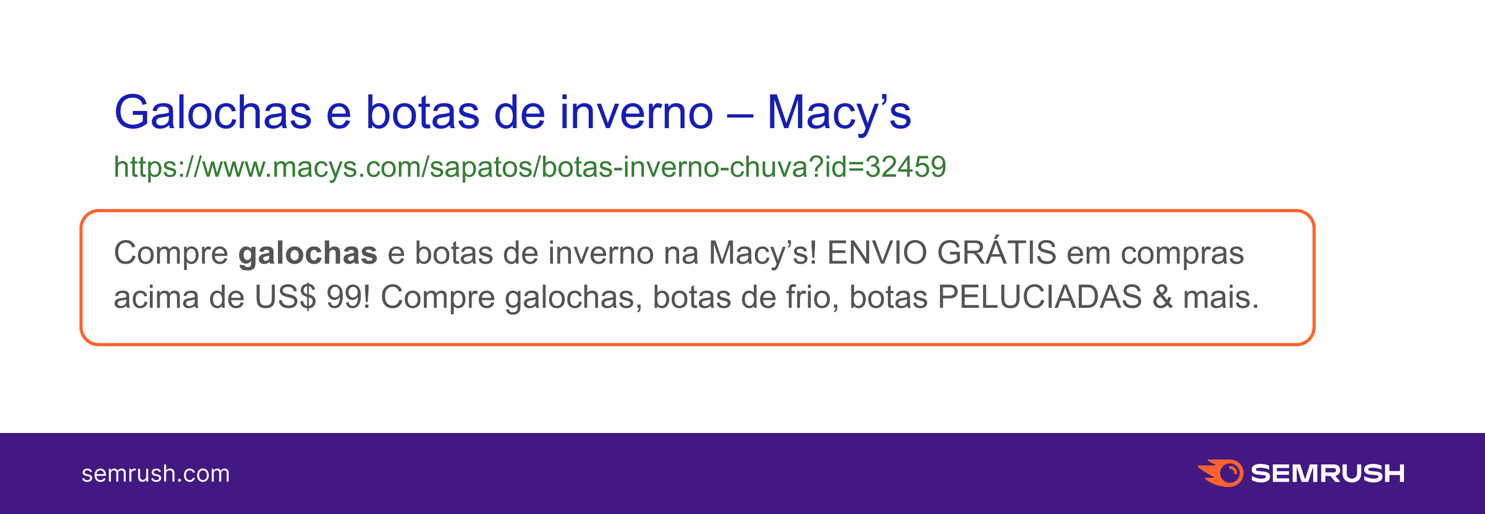 9 melhores práticas de SEO 6 exemplo de metadescrição