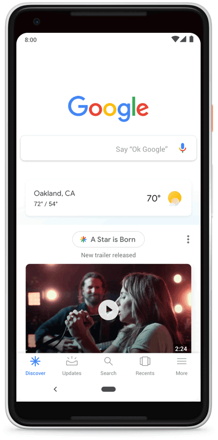 Das neue Design von Google Discover