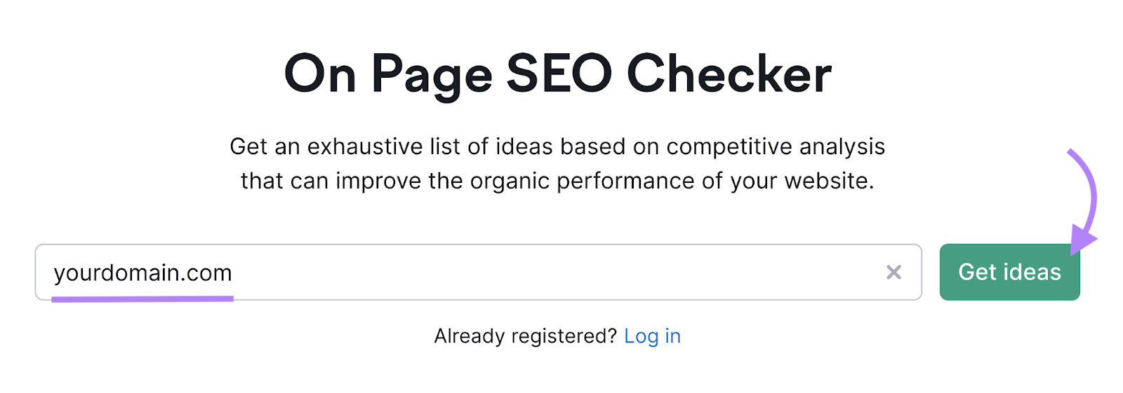 On Page SEO Checker instrumentality   hunt  bar