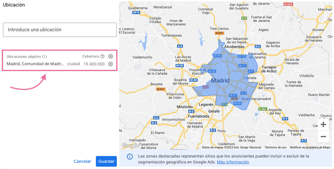 Analiza el volumen de búsqueda en comparación con otras localidades.