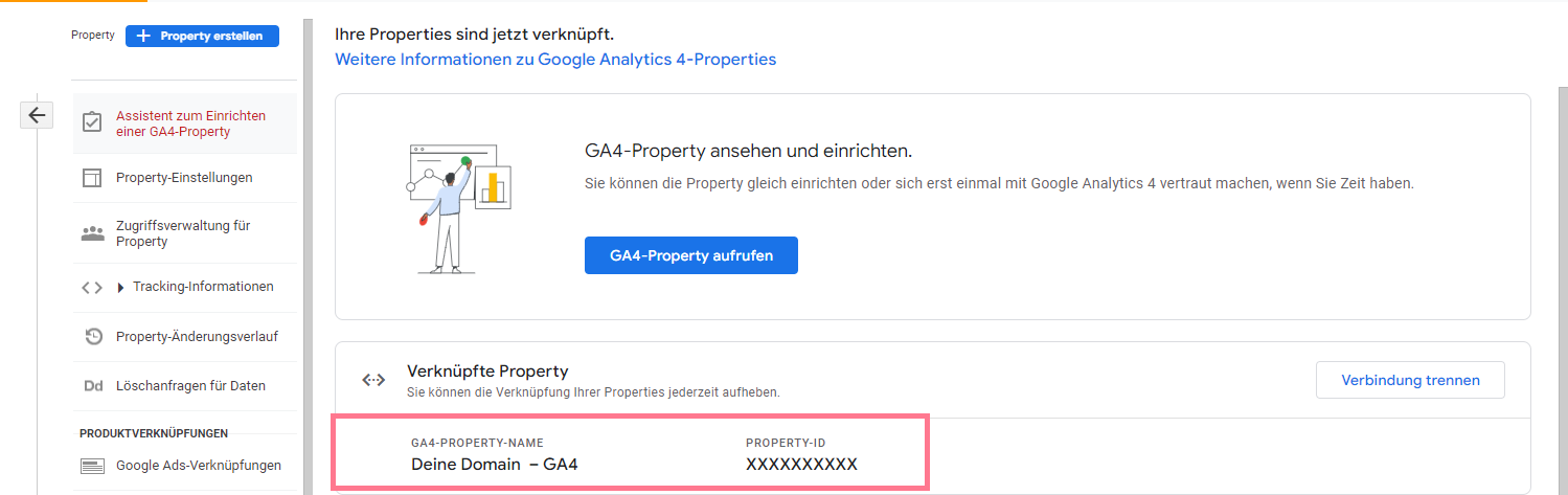 GA4-Property Nummer