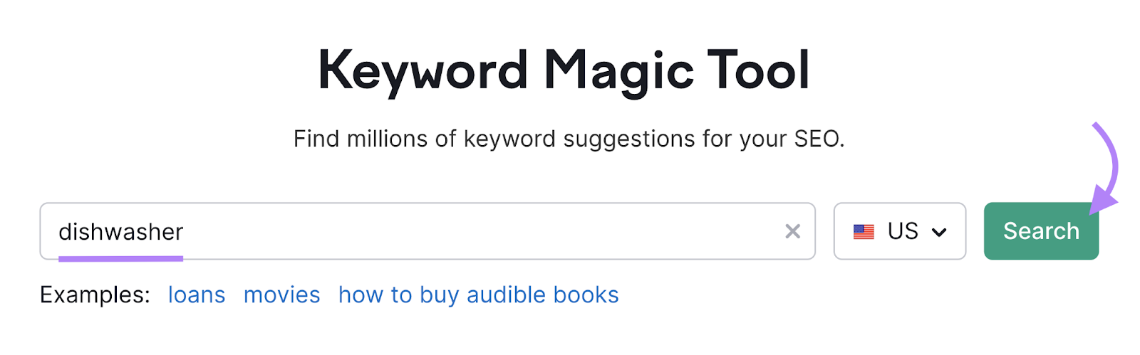 search the word  dishwasher successful  keyword magic tool