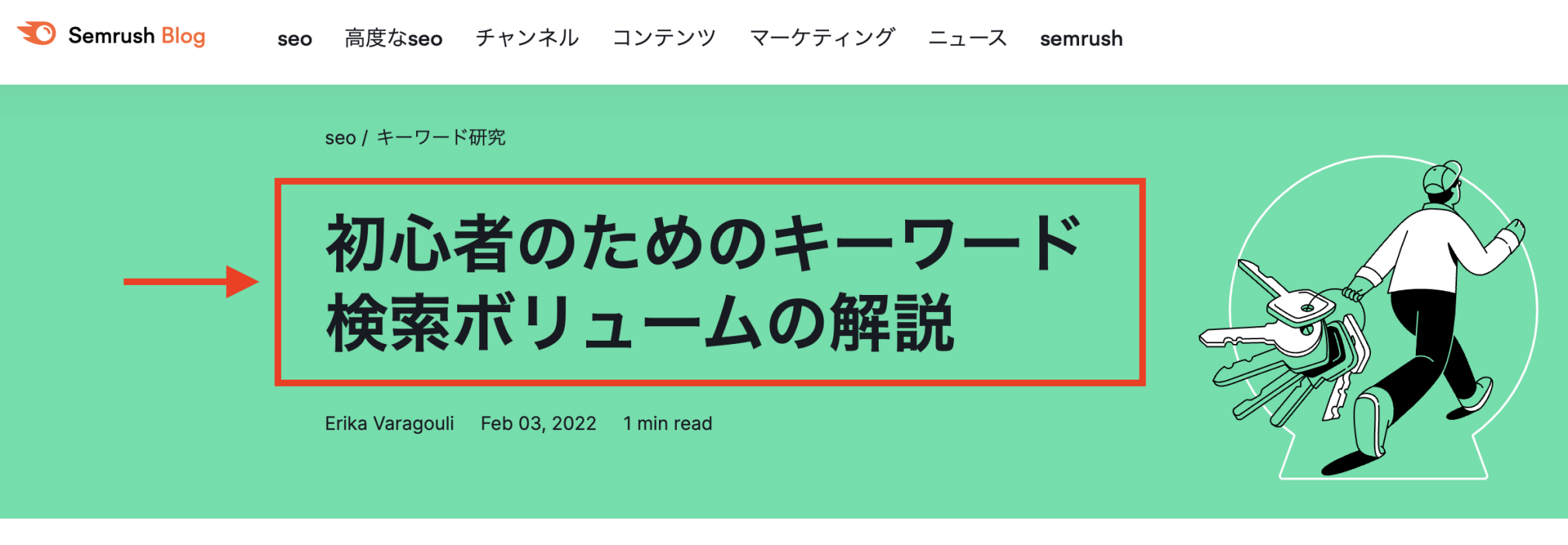 h1を使用したブログ記事