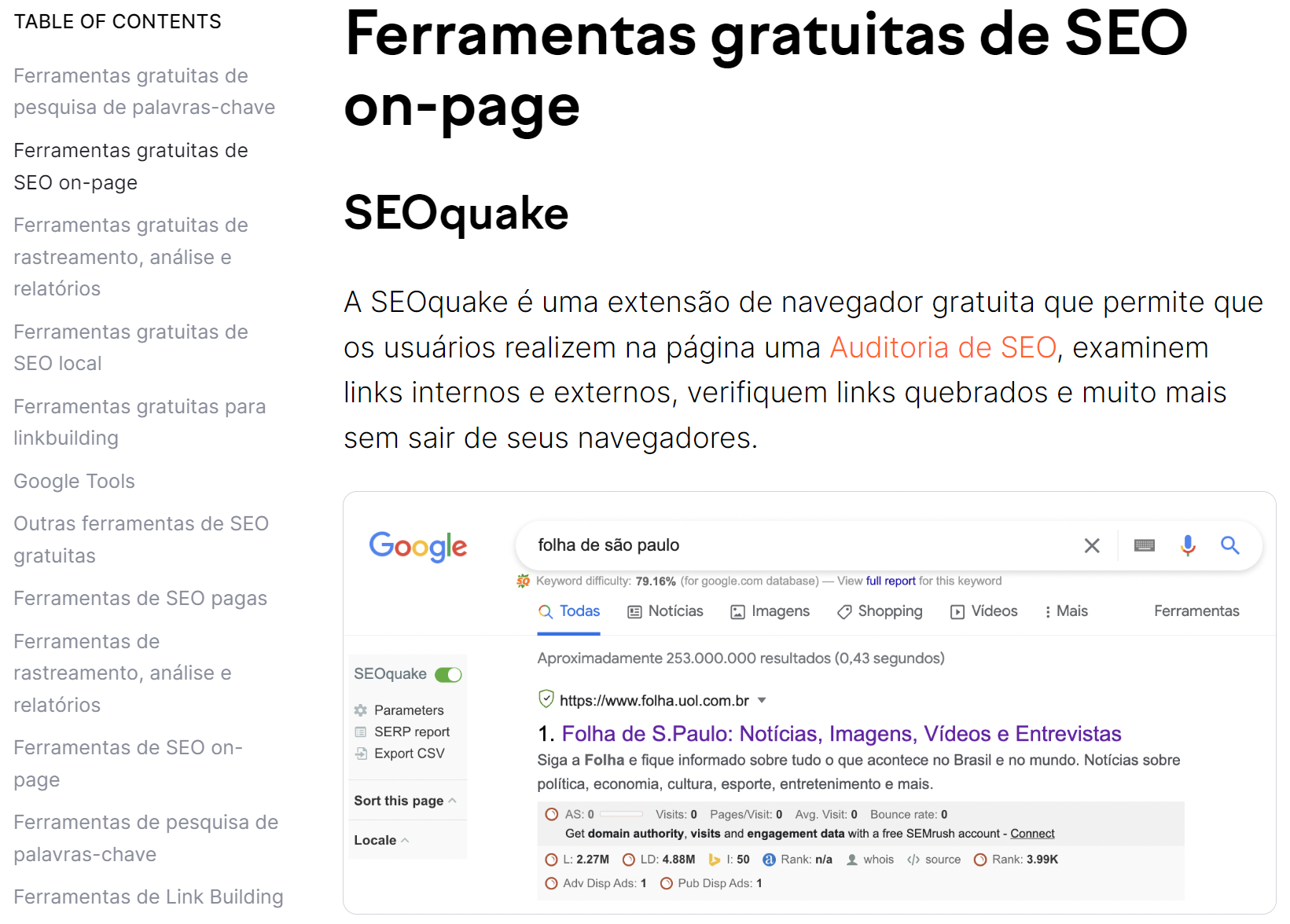 Como conseguir Backlinks de qualidade: 11 estratégias práticas 41 exemplo post da semrush