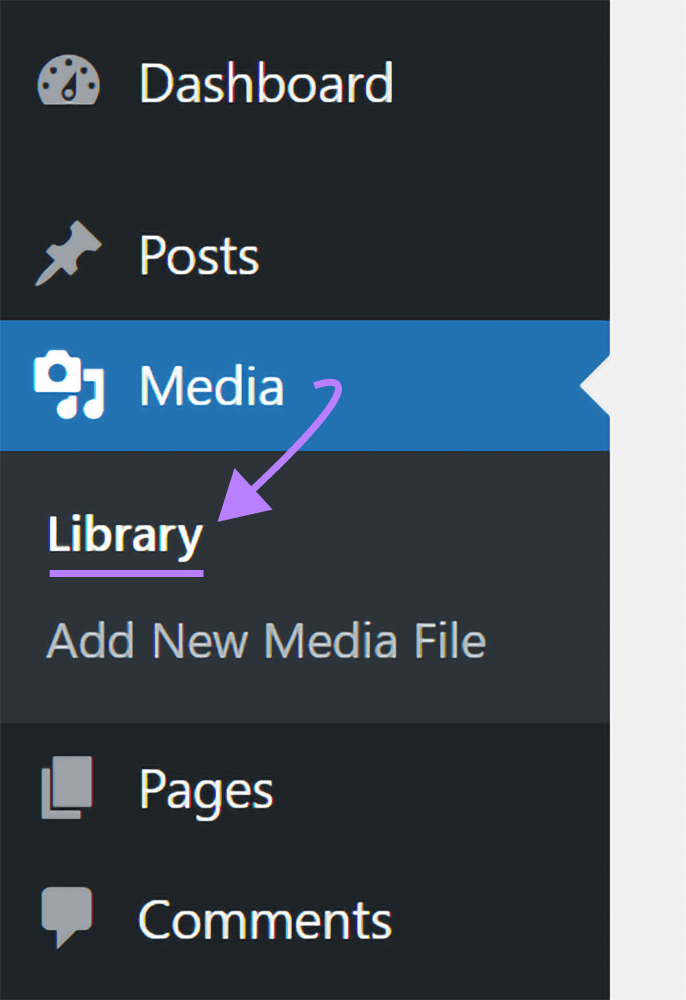 Library fastener  successful  WordPress's navigation menu