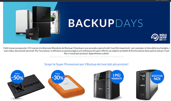 Backuo days: come sfruttarla per un ecommerce