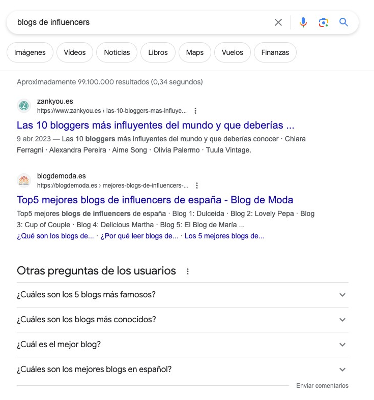 Investiga los blogs de la competencia