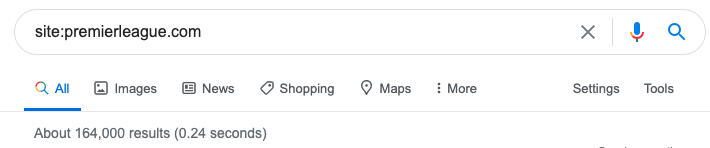 इंडेक्सेशन चेक सर्च ऑपरेटर