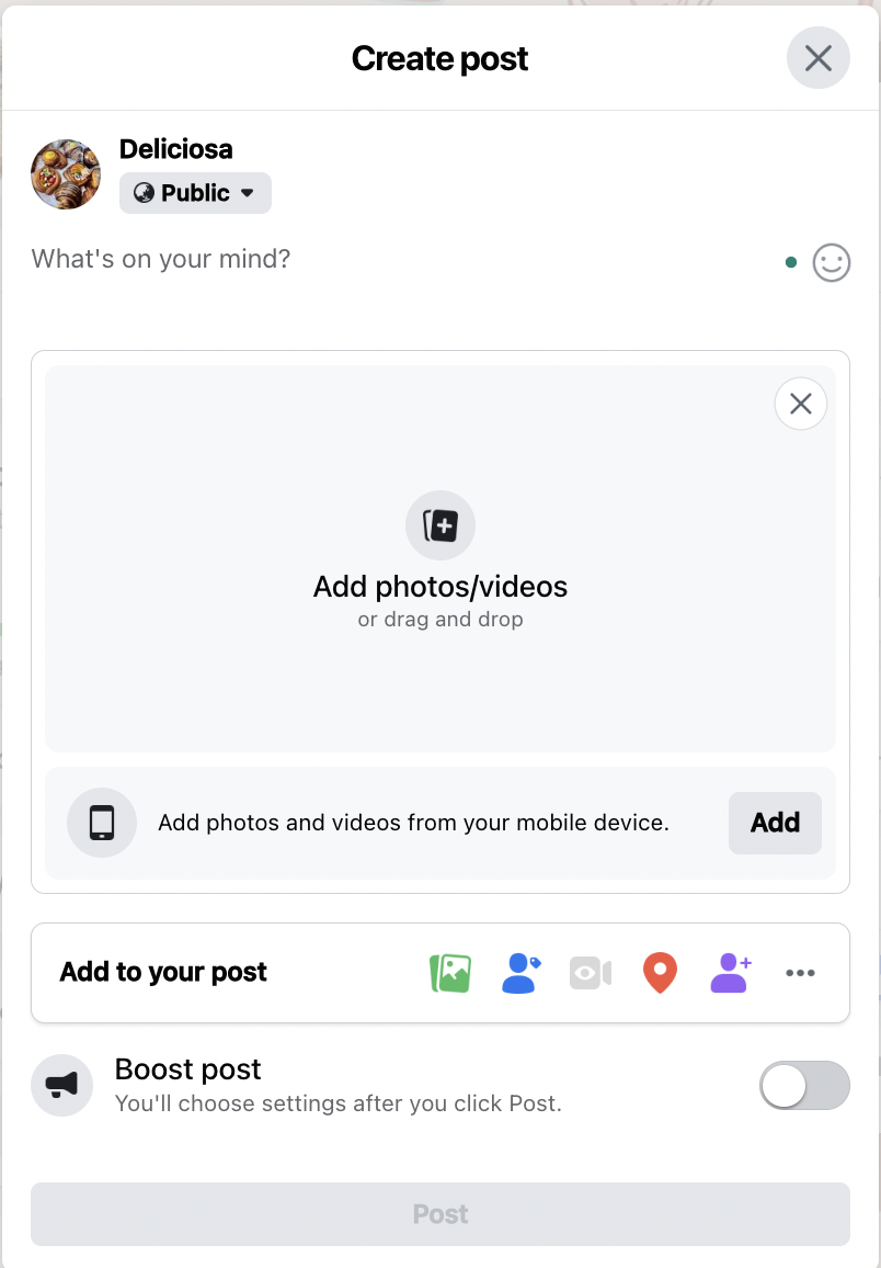 How to post a picture on Facebook