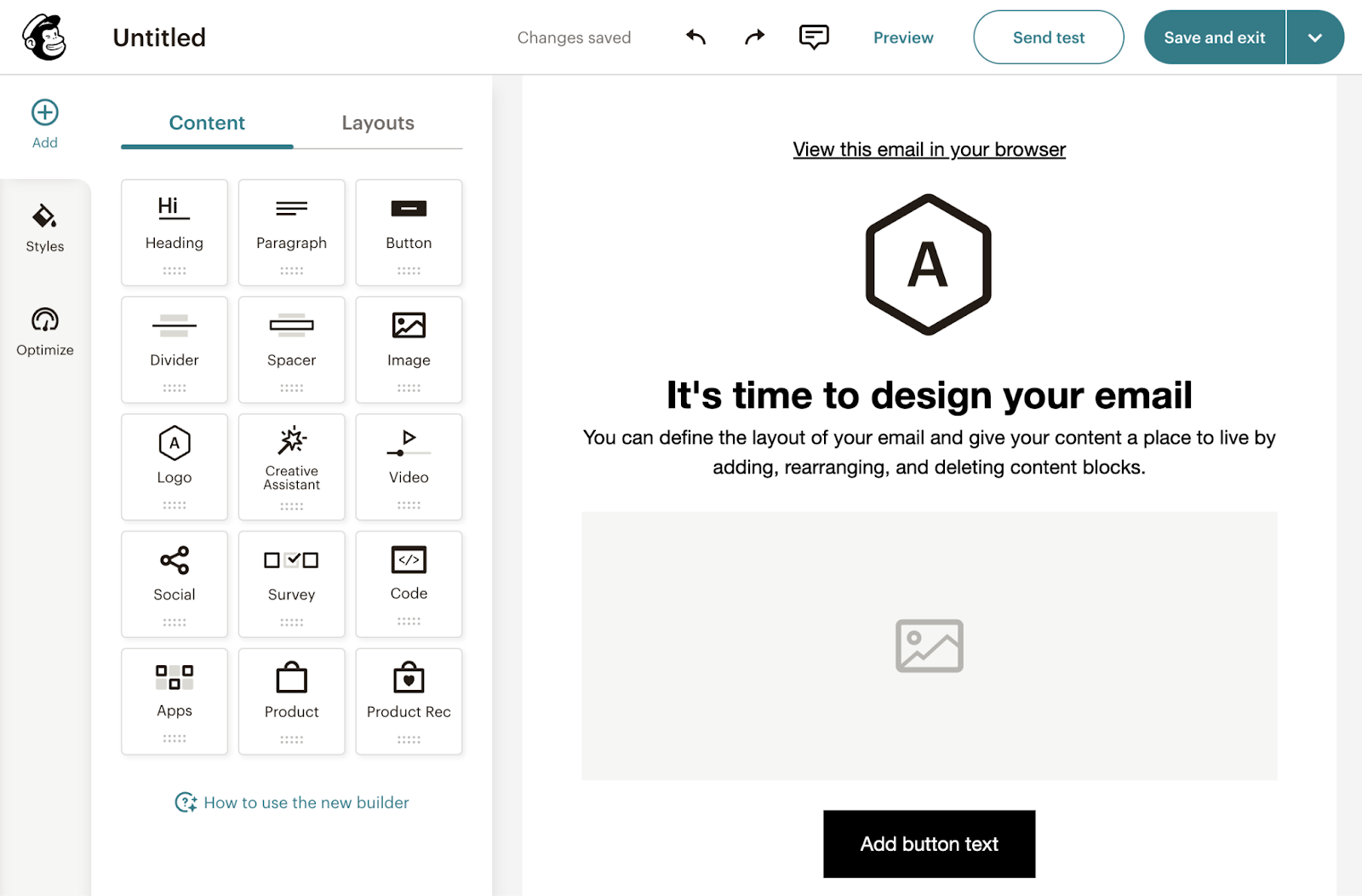 This blog promotion tool has a drag-and-drop editor to design your own email template.