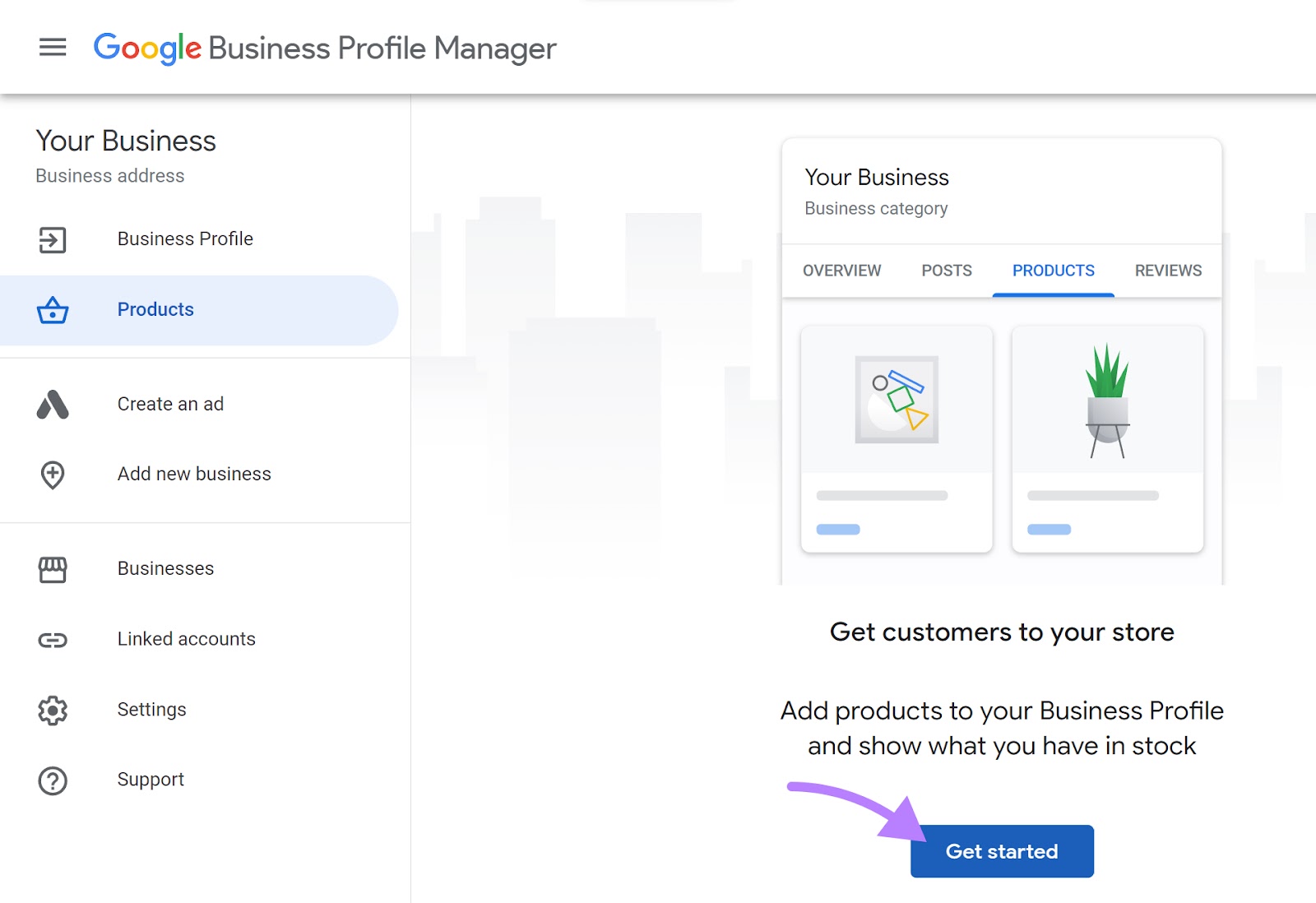 Get started with adding your products