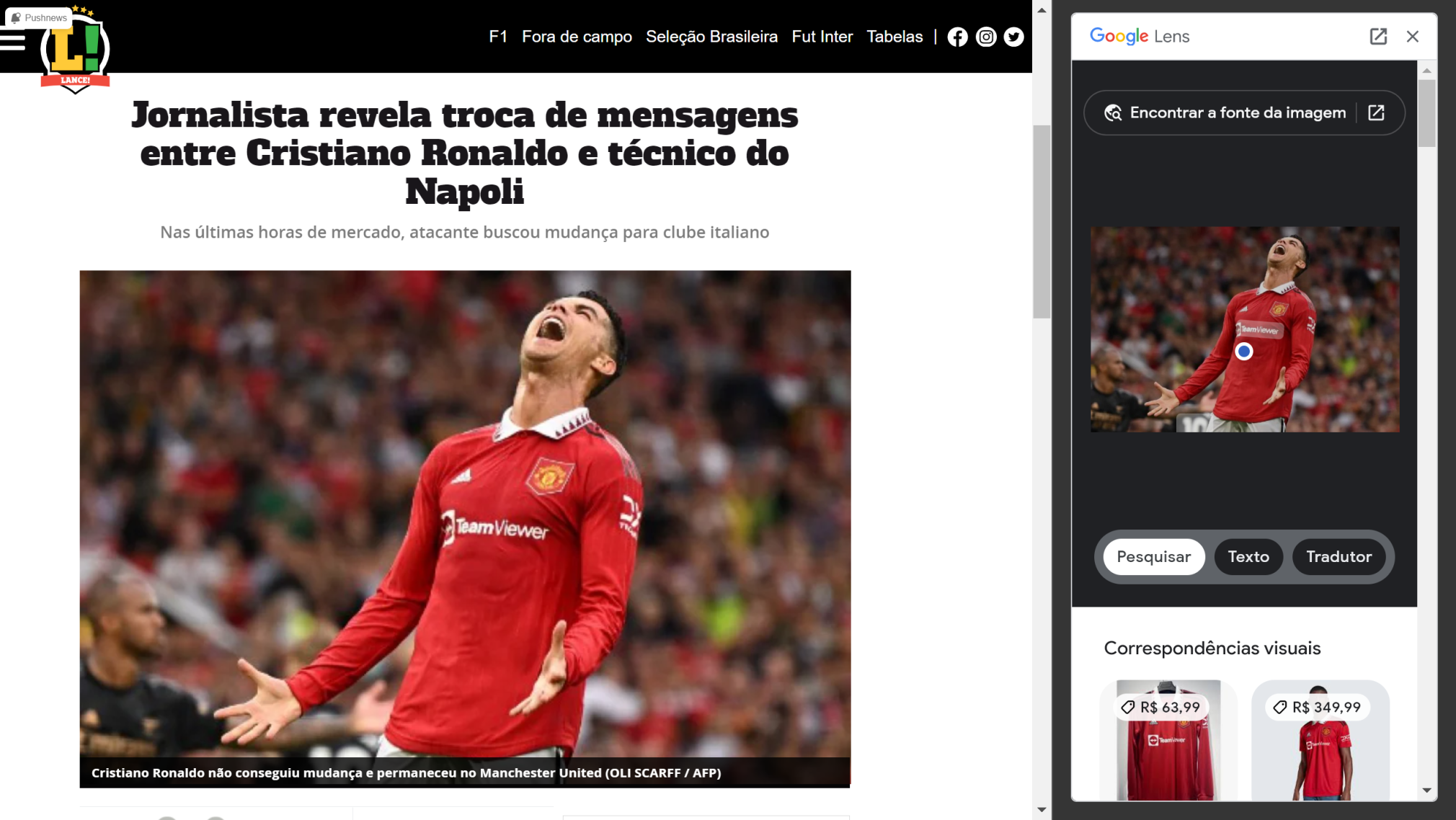 pesquisa reversa de imagens - exemplo de pesquisa de imaagem no chrome