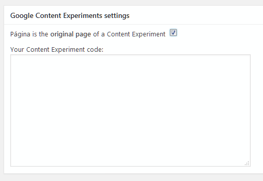 Añadir el código del experimento con Google Content Experiments