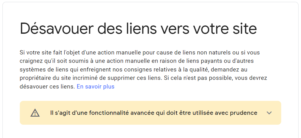 Explication de Google sur les raisons pour lesquels vous pouvez ou devez désavouer des liens