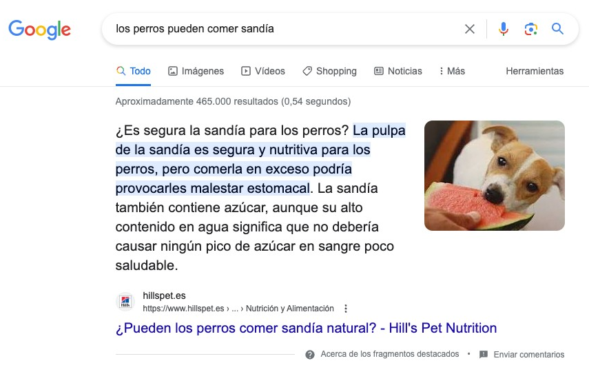 Aspecto de los Análisis SERP