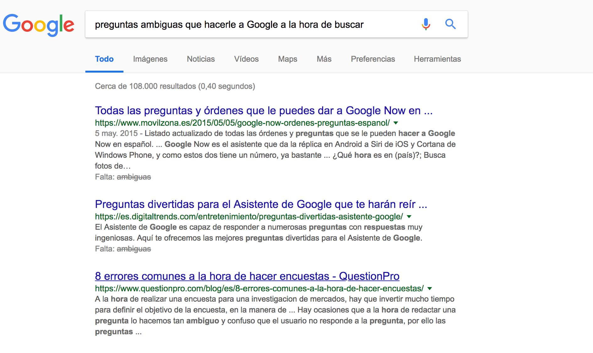 Rankbrain - Resultados de Google