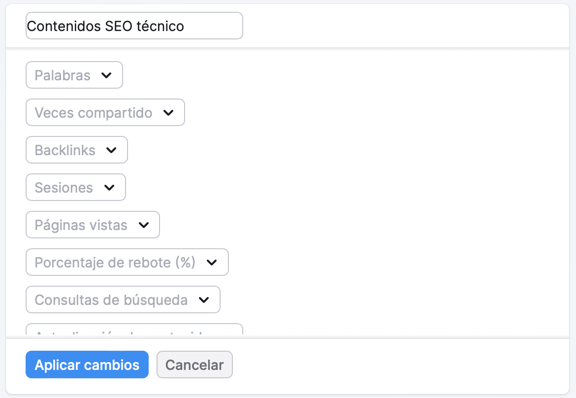 Contenido SEO tecnico