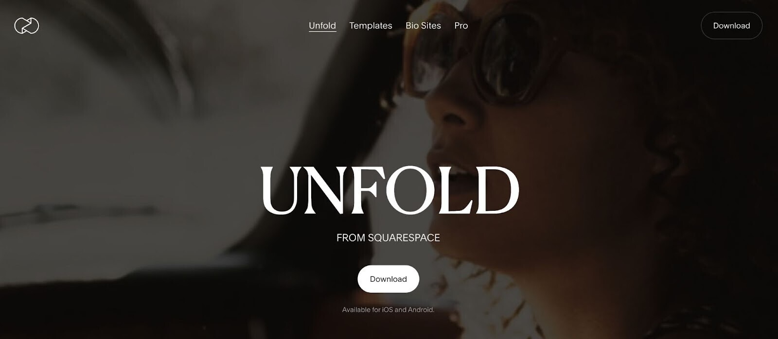 Unfold homepage