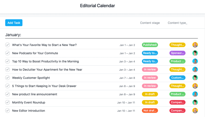 editorial calendar tool