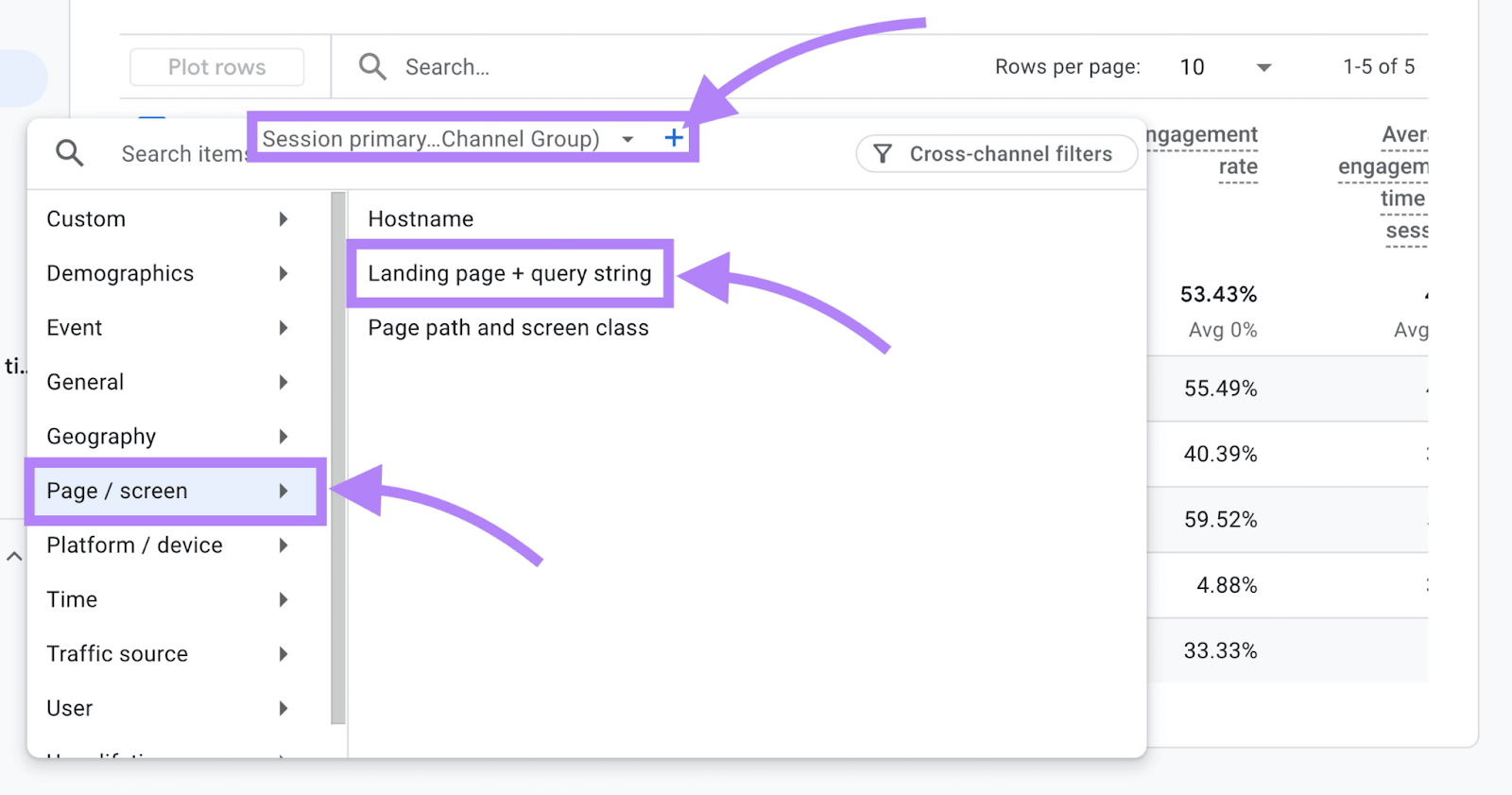 How to break down Organic Traffic in Google Analytics 4