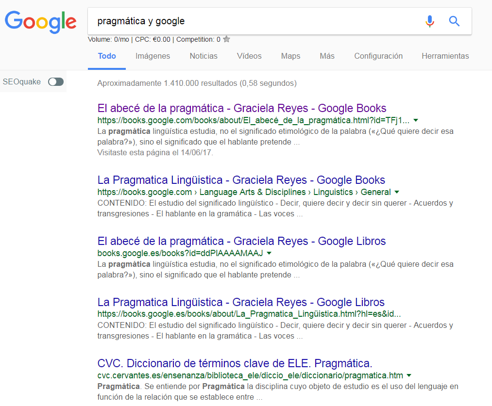 Pragmática y Google