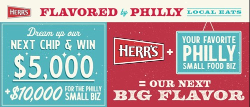 “Herr’s Flavored by Philly” competition banner