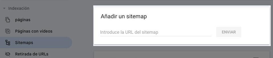 Añadir un sitemap a GSC