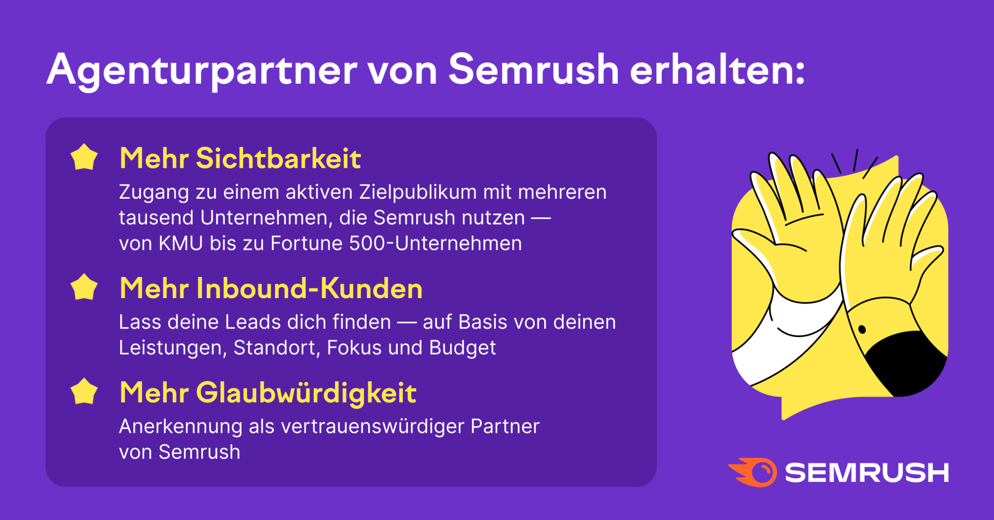 Infografik: Semrush Agenturpartner