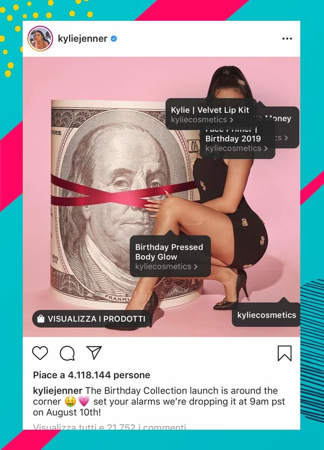 Esempio Instagram Shopping influencer